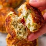 Creamy Mozzarella Chicken Patties with Lemon and Dill Recipe