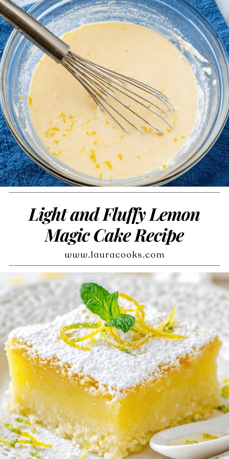Lemon Magic Cake: Irresistible & Bright Lemon Dessert