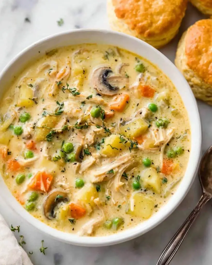 Creamy Chicken Pot Pie Soup Recipe