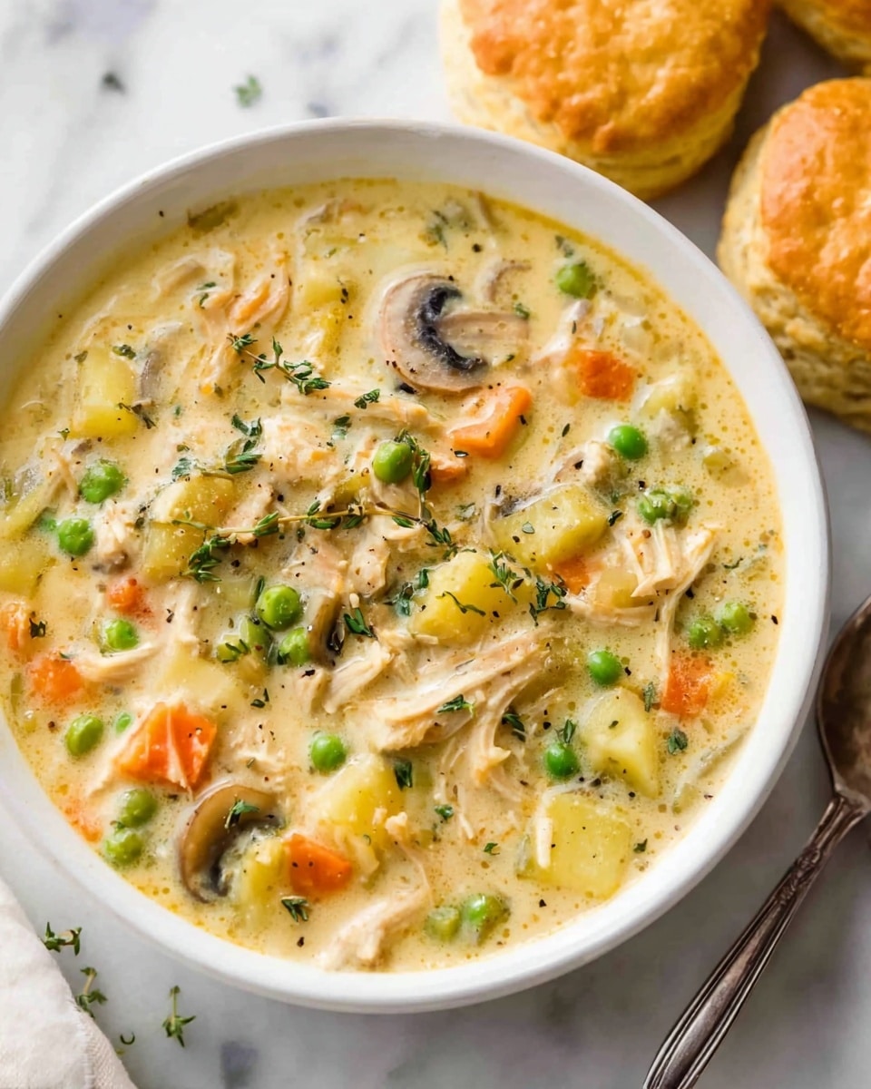 Creamy Chicken Pot Pie Soup Recipe
