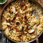 Garlic Parmesan Chicken Pasta in Creamy White Wine Sauce Recipe