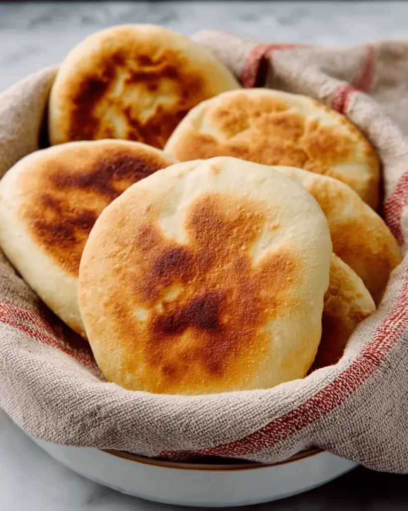 Soft Homemade Skillet Flatbread (Mini Pita Bread) Recipe