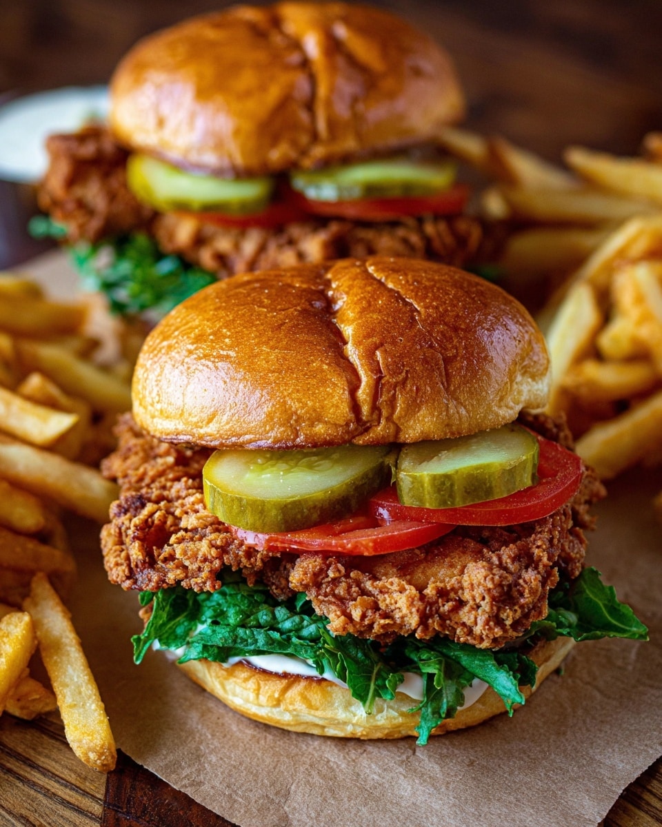 Spicy Crispy Chicken Burger (KFC-Inspired Zinger-Style Sandwich) Recipe