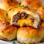 Easy Garlic Parmesan Cheeseburger Bombs Recipe