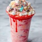 Ice Scramble (Iskrambol) with Marshmallow, Sprinkles, and Chocolate Syrup Recipe