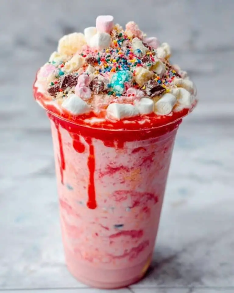 Ice Scramble (Iskrambol) with Marshmallow, Sprinkles, and Chocolate Syrup Recipe