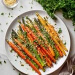 Roasted Asparagus and Carrots with Goat Cheese and Lemon Zest Recipe