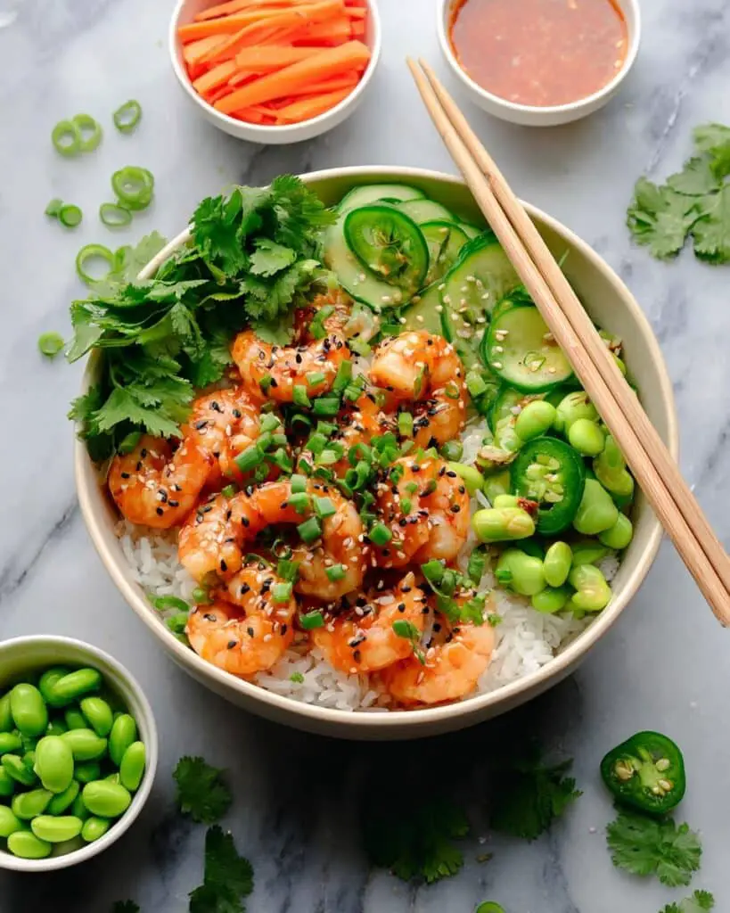 Spicy Shrimp Rice Bowls Recipe