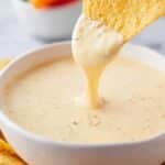 Creamy White Queso Dip with Green Chilies and Taco Seasoning Recipe