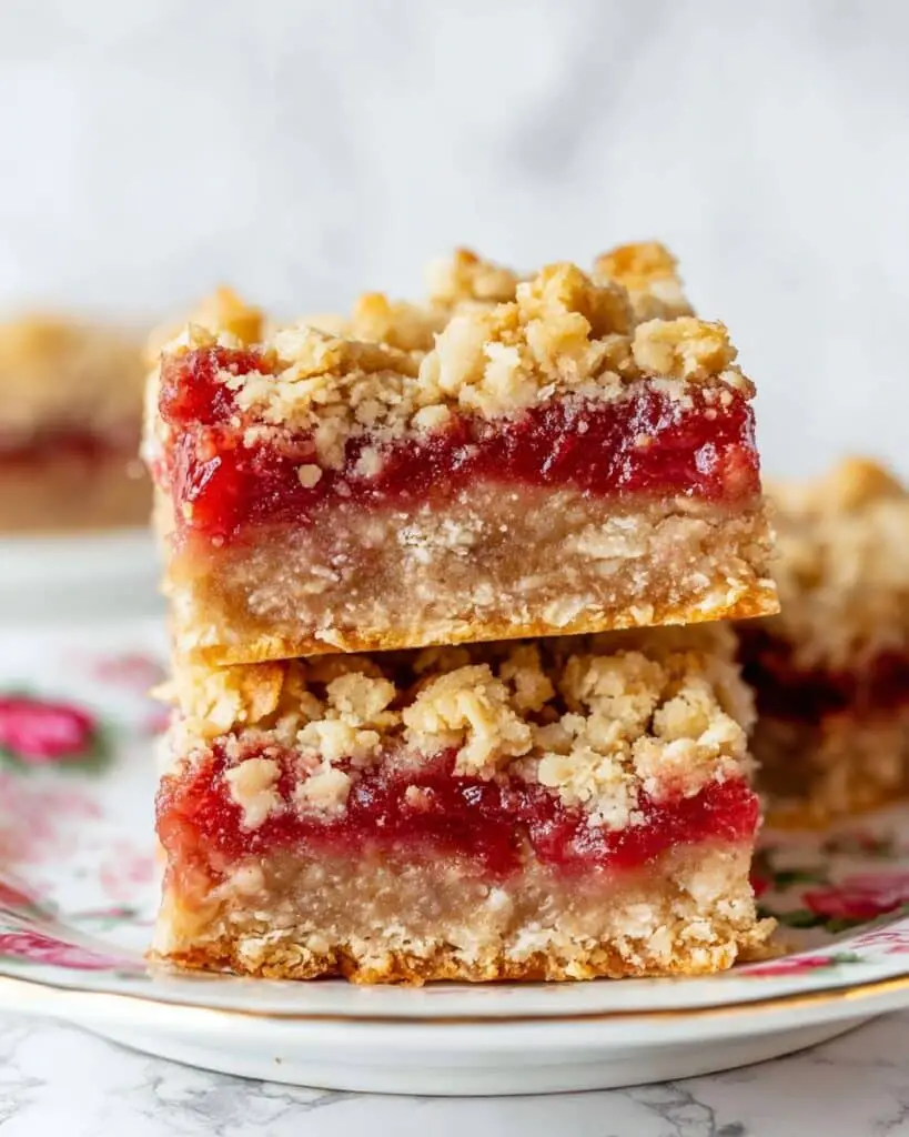 Strawberry Rhubarb Bars Recipe