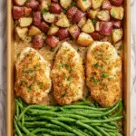 Parmesan Crusted Chicken Sheet Pan Dinner Recipe