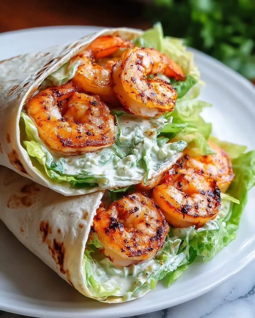 Grilled Shrimp Caesar Wraps Recipe