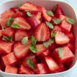 Strawberry Watermelon Salad with Honey Lime Vinaigrette Recipe