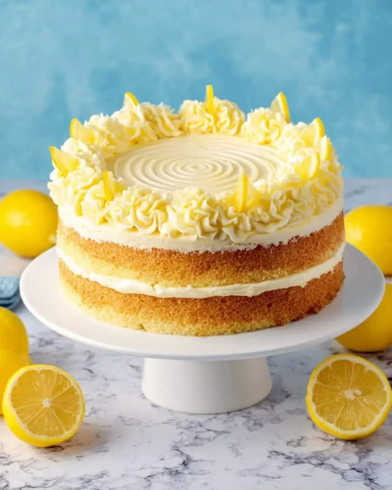 Easy Lemon Cake (All-In-One Lemon Sponge) Recipe