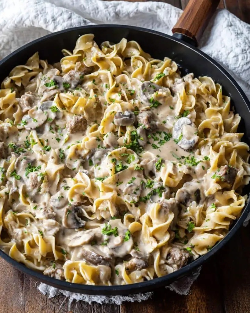 Ground Beef Stroganoff Recipe