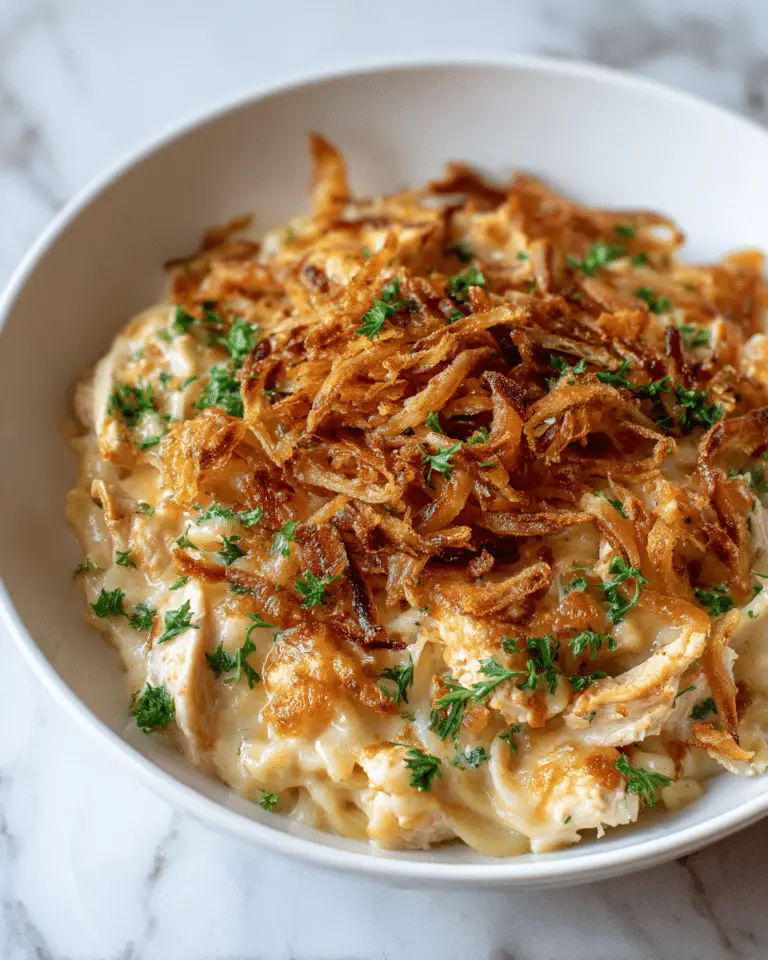 Easy French Onion Chicken Orzo Casserole Recipe