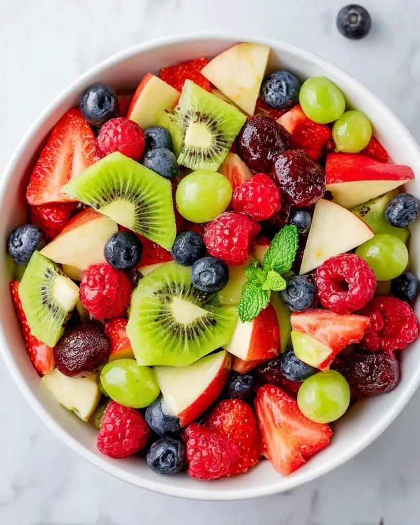 Fresh Fruit Salad with Honey Citrus Dressing Recipe