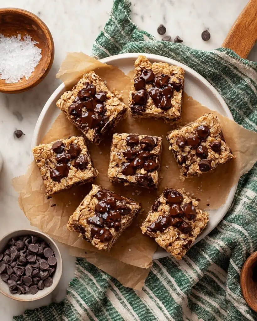 4 Ingredient Peanut Butter Banana Bars Recipe