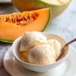 Cantaloupe Sea Salt Ice Cream Recipe
