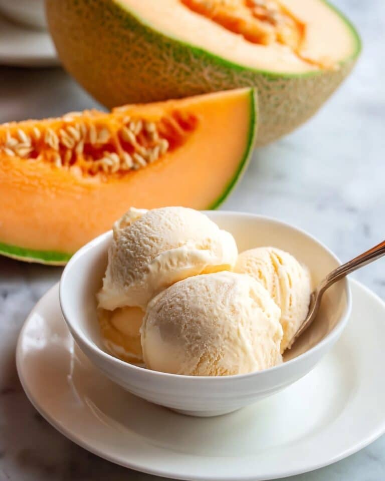Cantaloupe Sea Salt Ice Cream Recipe