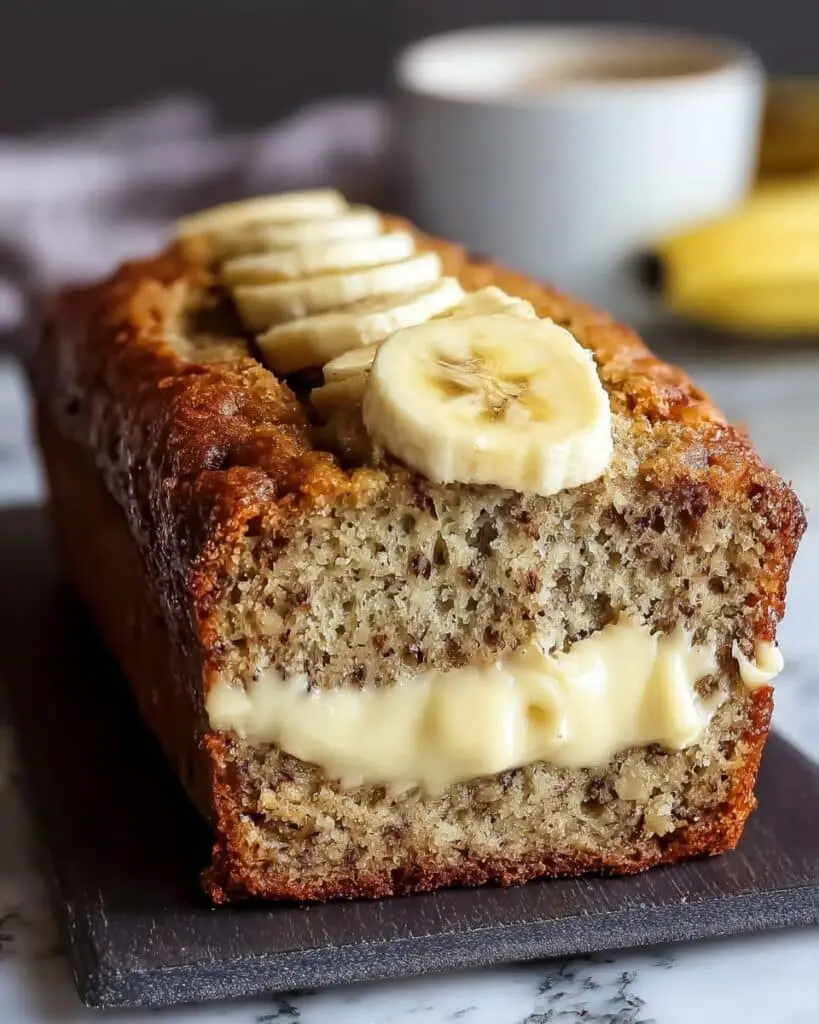 Ultimate Banana Bread with Cream Cheese Filling Recipe