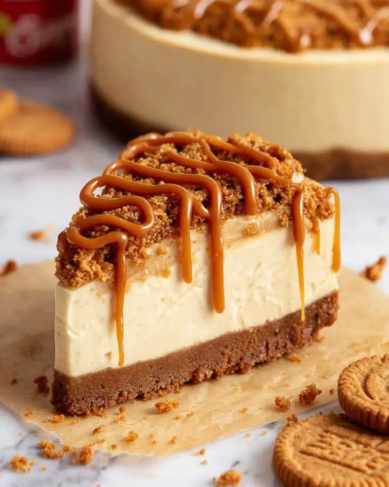 Biscoff Cheesecake with 5 Ingredients Recipe