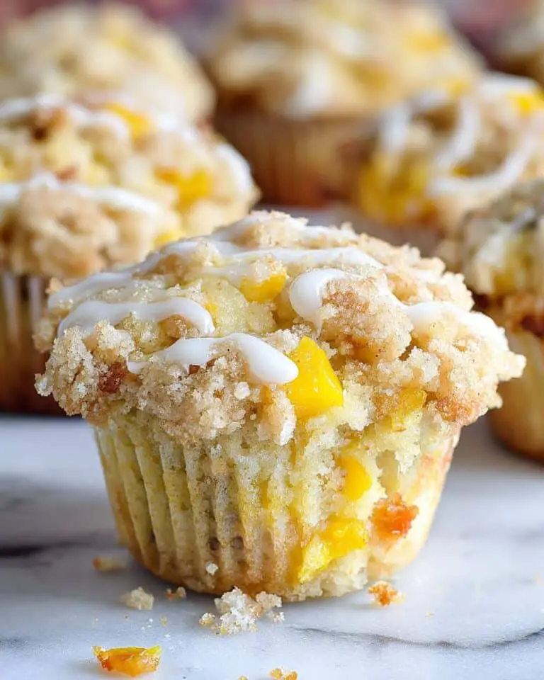 Peach Crumb Muffins Recipe