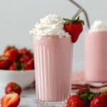 Creamy Strawberry Milkshake Recipe
