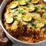 Savory Ground Turkey Zucchini Casserole Recipe