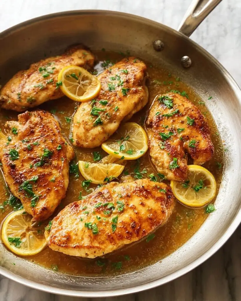 Lemon Butter Chicken Cutlets Recipe