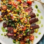 Chipotle Flank Steak with Corn Salsa Recipe