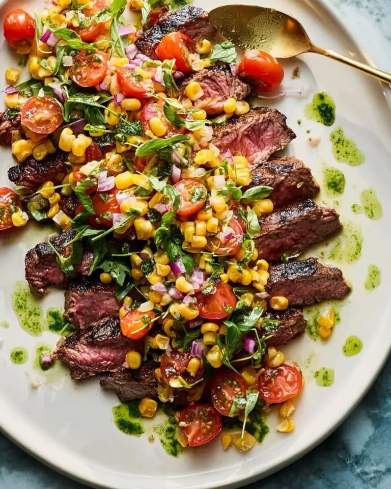 Chipotle Flank Steak with Corn Salsa Recipe