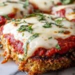 Crispy Eggplant Parmesan {No-Fry, Baked, Easy Recipe} Recipe