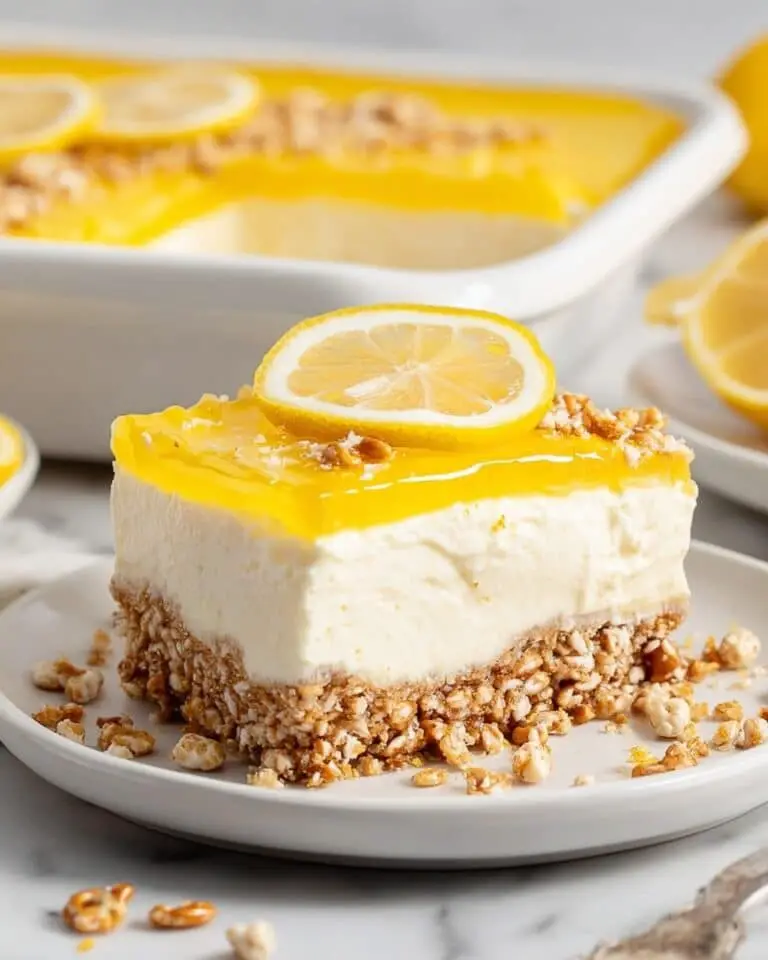 Lemon Pretzel Salad – The Best Pretzel Crust Dessert Recipe