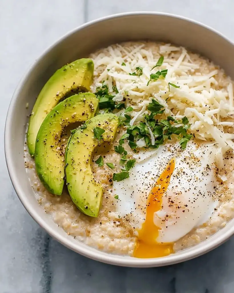 Simple Savory Avocado Oatmeal Recipe