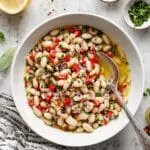 Marinated White Beans with Fresh Herbs and Roasted Red Peppers Recipe