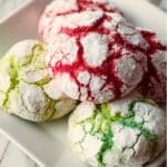 Colorful Crinkle Cookies Recipe
