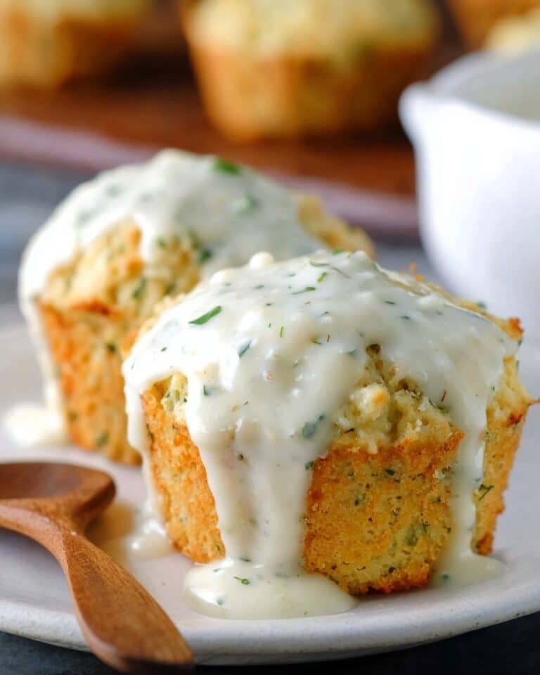 Garlic Parmesan Chicken Meatloaves Recipe