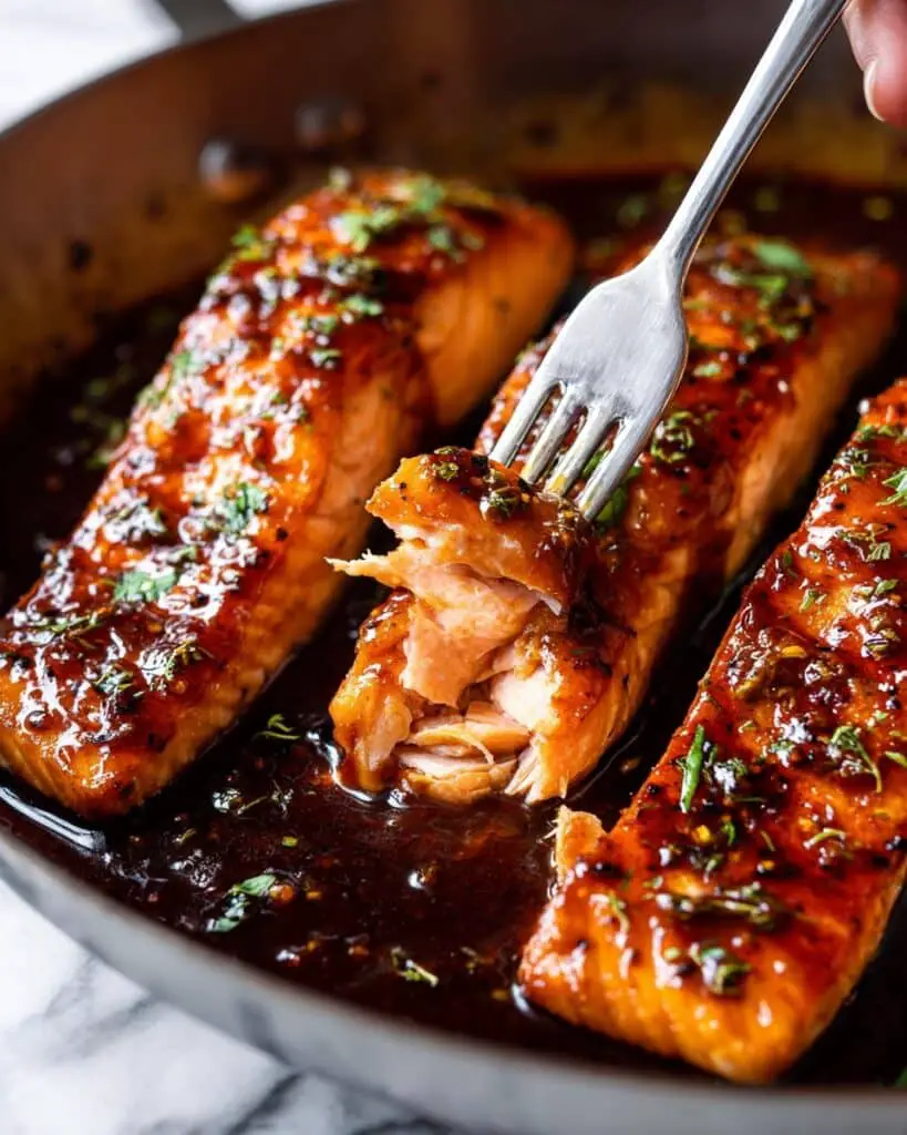 Honey Garlic Glazed Salmon Recipe