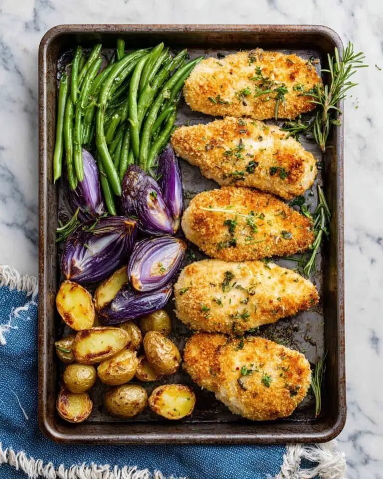 Sheet Pan Crispy Parmesan Garlic Chicken Recipe