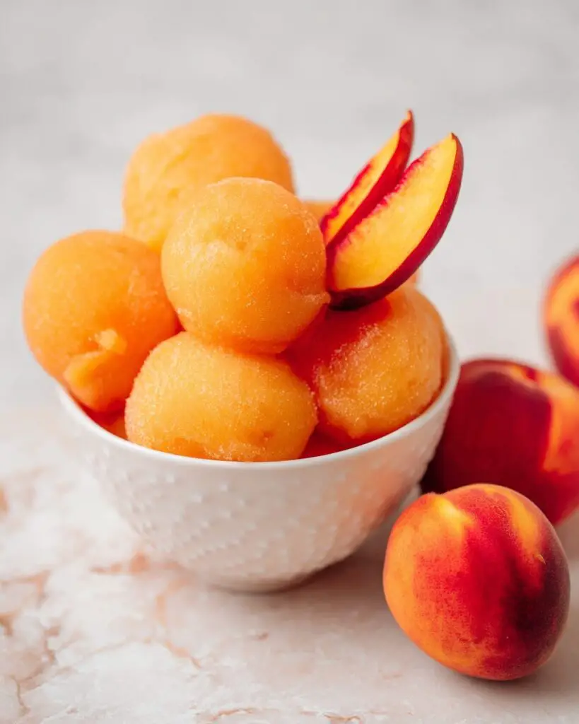 Peach Sorbet Recipe