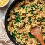Chicken Sausage and Orzo Skillet Recipe