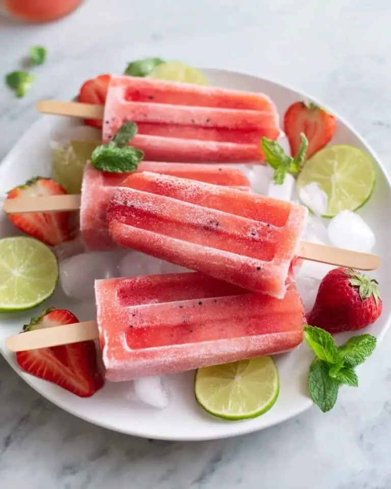Strawberry Mojito Popsicles Recipe
