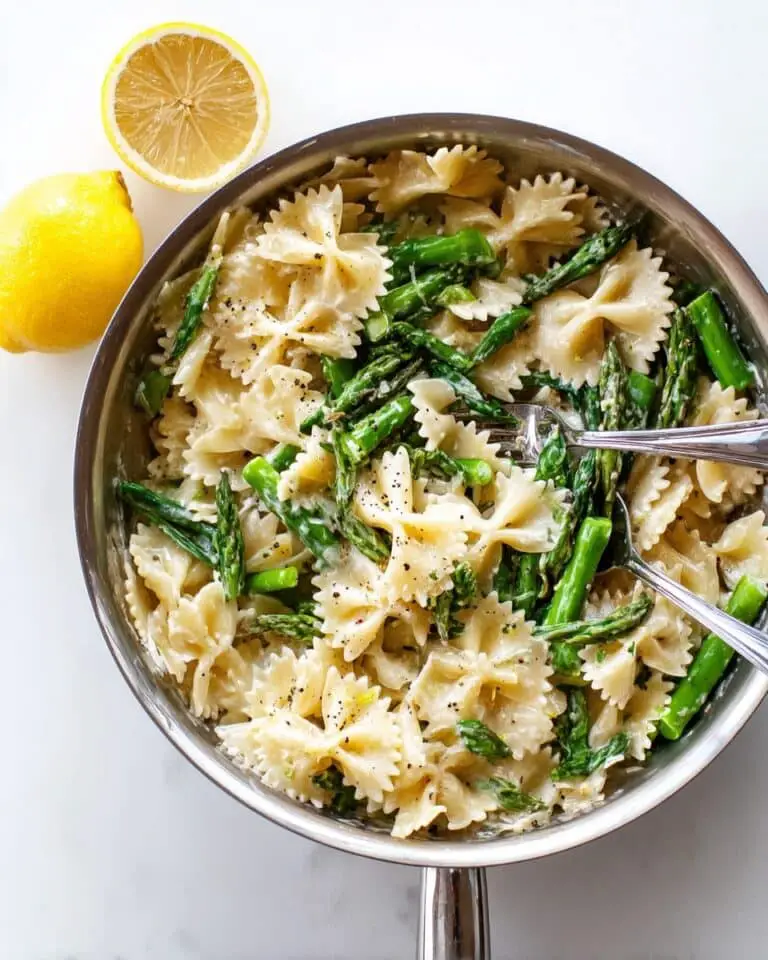 Creamy Lemon and Asparagus Pasta Recipe
