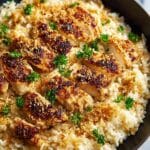 Garlic Parmesan Chicken & Rice Recipe