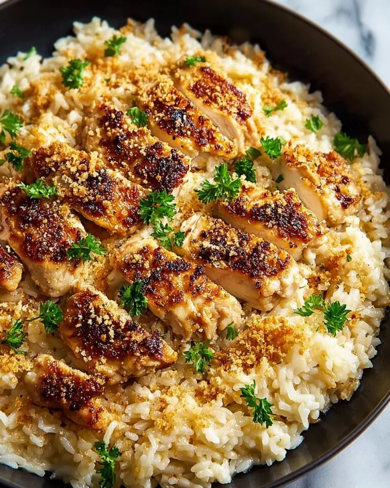 Garlic Parmesan Chicken & Rice Recipe