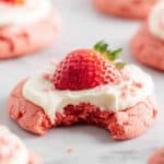 Strawberry Cookies with Cream Cheese Frosting Recipe