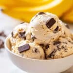 Banana Ice Cream with Dark Chocolate and Rum Recipe
