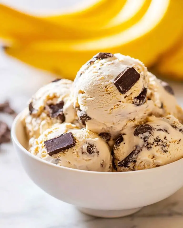 Banana Ice Cream with Dark Chocolate and Rum Recipe