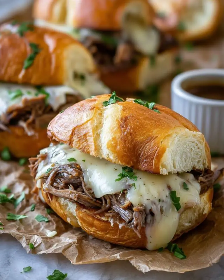 Easy Crockpot French Dip Sandwiches Recipe